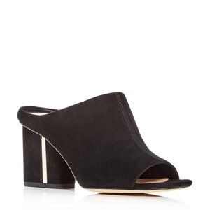 Via Spiga Hennie Black Mules Women's Shoes